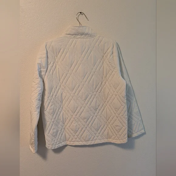 Voyager White Quilted Jacket NWOT - Picture 2 of 4